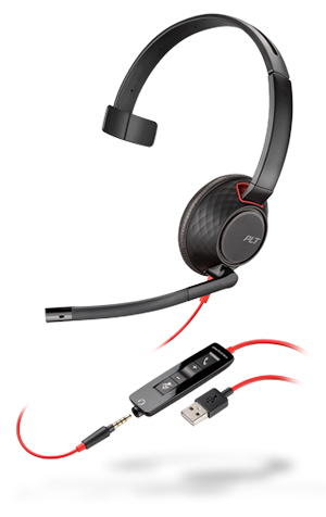 Casque d’écoute – Plantronics Black Wire USB